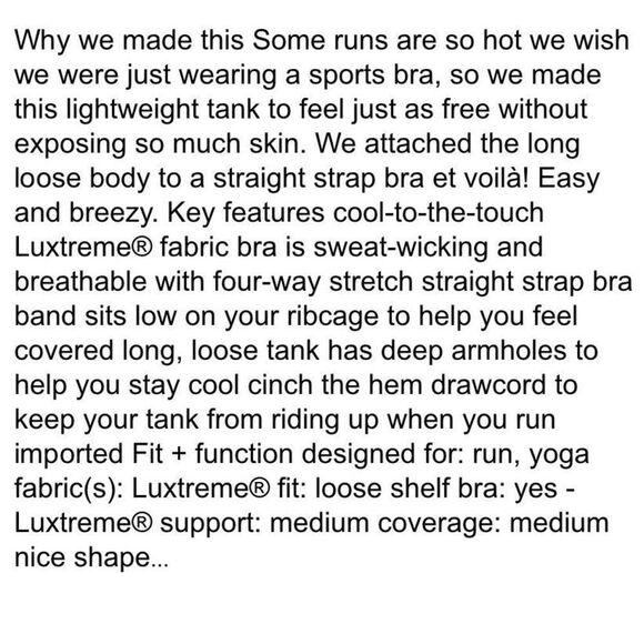 Lululemon Run Times Cinch Running Tank size 6 Heathered Ghost Plush‎ Petal Black - Picture 10 of 10